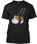 Funny Cute Sushi Bulldog T-Shirt Made in the USA Size S to 5XL