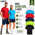 Mens  UNISEX  UC315 Ultra Cool T Shirt Short Sleeve 100% Polyester  Tee 3-Pack