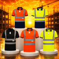 GM Workwear Hi-Vis Short Sleeve Polo Shirt Reflective Safety Top EN ISO 20471