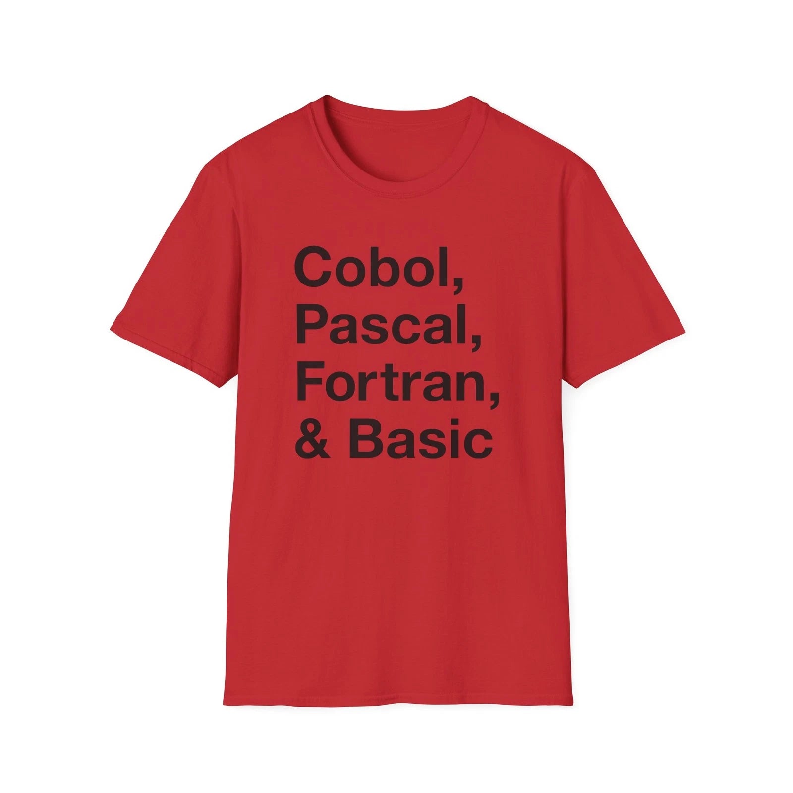 Cobol, Pascal, Fortran & Basic T-Shirt | Vintage Programming Languages Tee