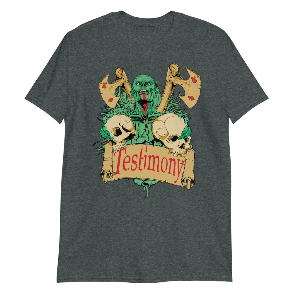 Gothic Skull Unisex T-Shirt Punk Biker Heavy Metal Grunge Monster