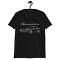 1972 Barracuda Muscle Car Art Cuda Classic Cars Black Short-Sleeve T-Shirt