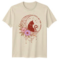 Love By The Moon Cat Celestial Boho Magic Women Men T-Shirt