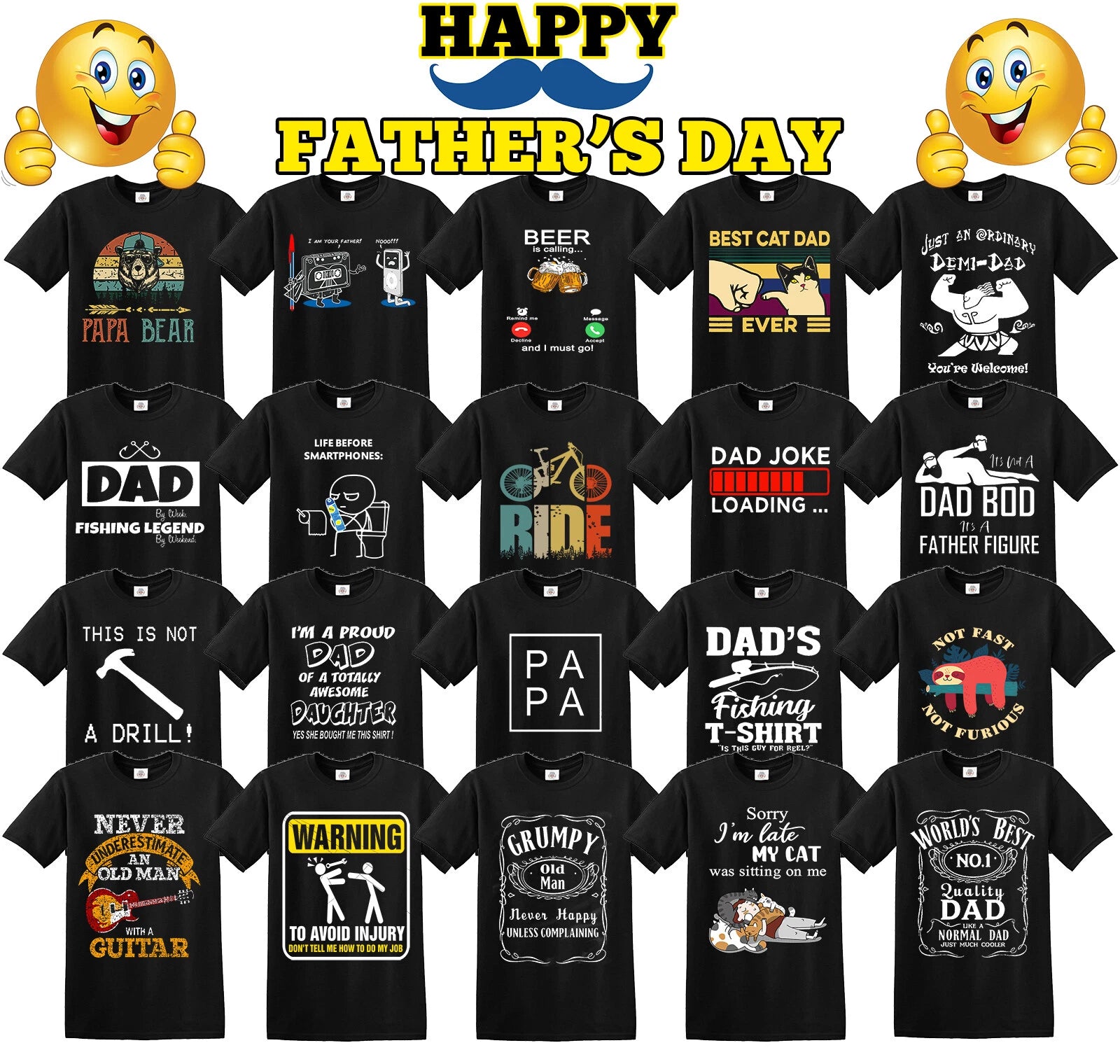 Father Day Mens T-Shirt Gift For Dad Birthday Father's Day Funny Tshirt Top Tee
