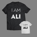 I AM ALI T shirt Muhammad Ali boxing fighter movie Joe Fraiser MMA gym poster