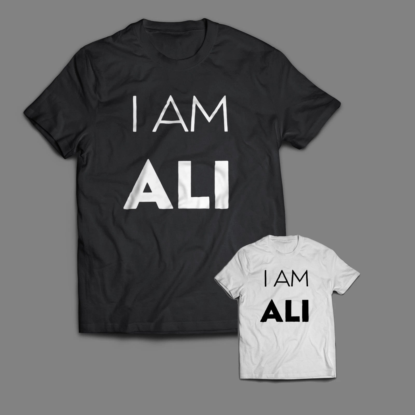 I AM ALI T shirt Muhammad Ali boxing fighter movie Joe Fraiser MMA gym poster