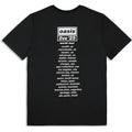 Oasis  T-Shirt: Collage Live '25 World Tour (Black) (Back Print & Ex-Tour) OFFIC