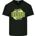 Vegan Mens V-Neck Cotton T-Shirt
