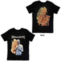 Megadeth T-Shirt: White Album Vic Flame (Black) (Back Print) OFFICIAL NEW