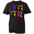Pop Art Dinosaur Unisex T-Shirt Retro Multi Colour Raptor Graphic Gamer Gift NEW