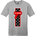 NEW Art Society SUPER DRIP Tee Shirt LIGHT HEATHER GREY SM-4XLARGE MADE IN USA
