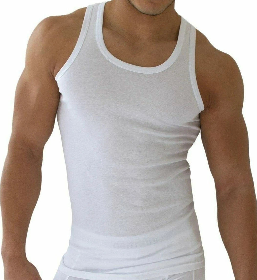 Mens Vests Sleeveless 100% Cotton Summer Tank Top Gym Pack Plain 3 & 6 PACK