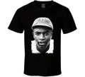 Jackie Robinson Portrait Black Baseball Legend T Shirt