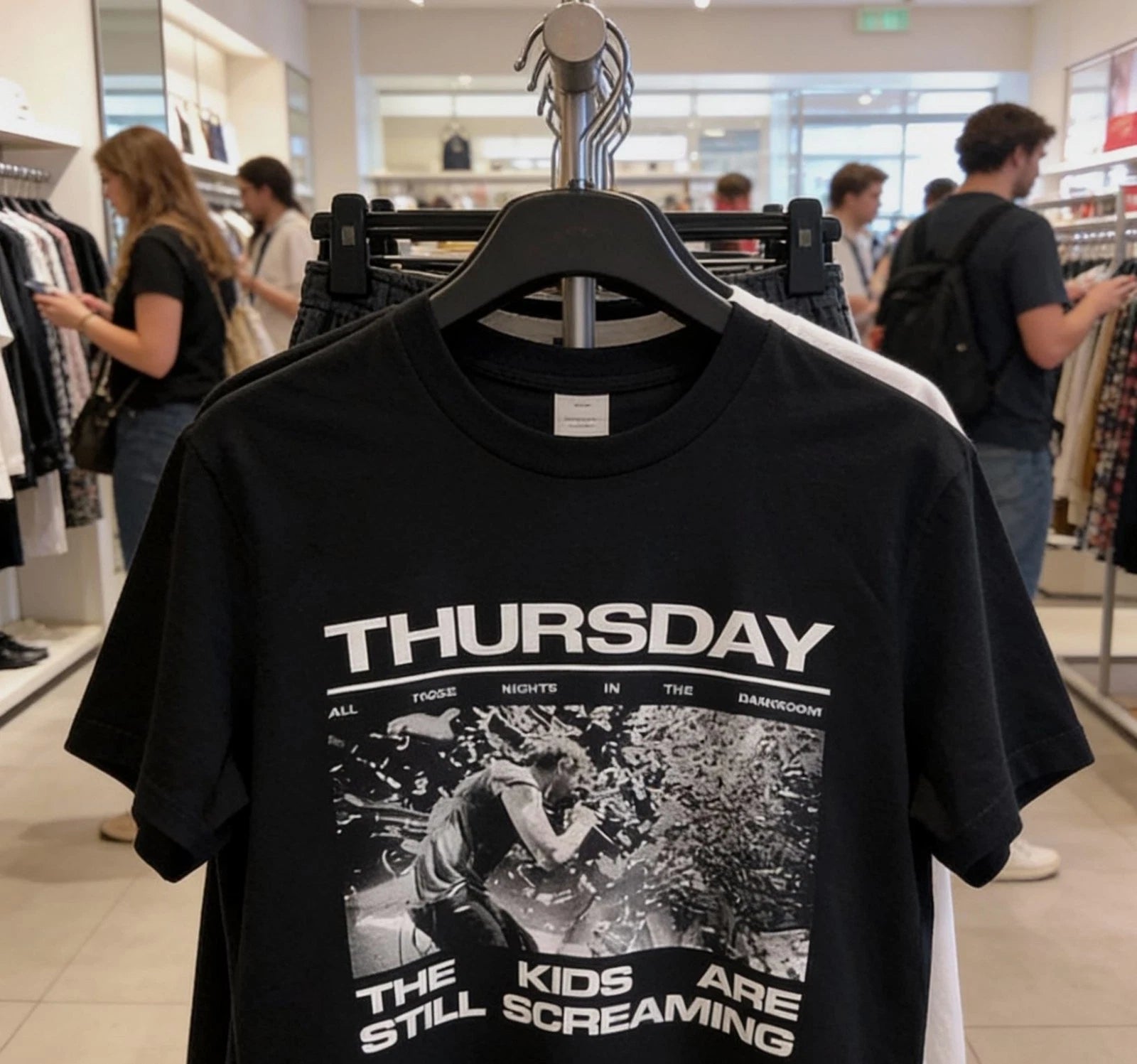 Thursday band THE KIDS ARE STILL SCREAMING black T-shirt