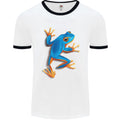A Cool Frog Climbing Up Mens Ringer T-Shirt