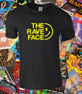 THE RAVE FACE T-SHIRT EDM ACID HOUSE DANCE MUSIC DJ VINYL RECORD 90s RAVE TSHIRT