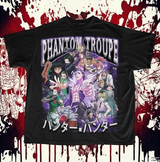 Phantom Troupe Vintage Style Unisex Anime T-Shirt