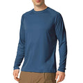 Mens UPF 50 Long Sleeve T Shirt Quick Dry Breathable Outdoor Hiking Fishing Top