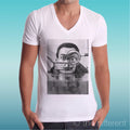 Men's T-Shirt V "Salvador Dalì Glasses Moustache" Gift Idea Road To Happiness