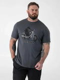 D555 Duke Big Mens Gorilla Printed T-Shirt Grey 2XL-6XL 7XL 8XL 9XL 10XL(601907)