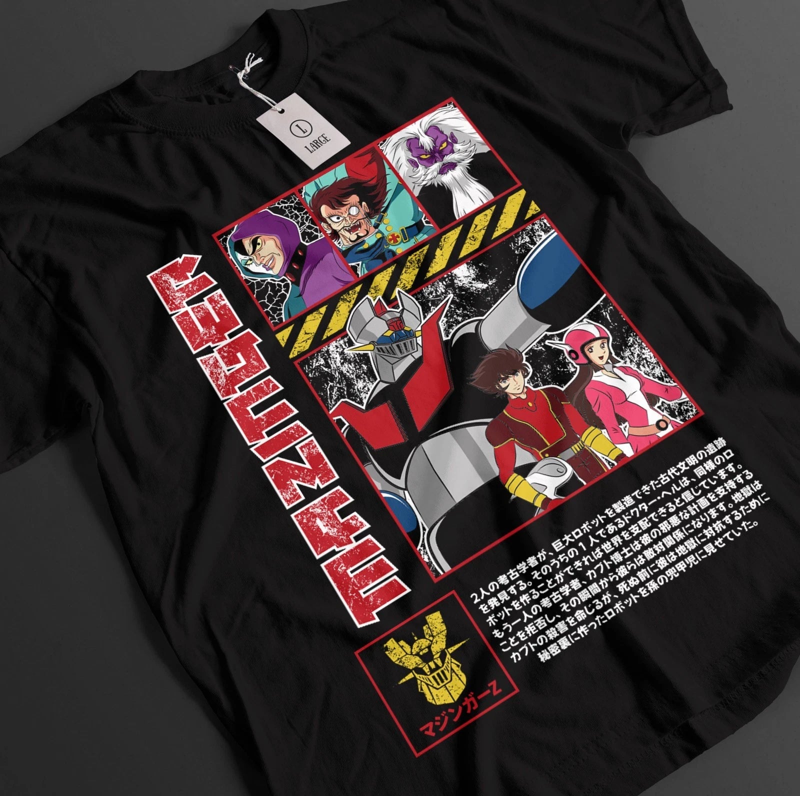 Mazinger Z Shirt Koji Tshirt Sayaka T-Shirt Yumi Top Ashura Hell Robot Anime Tee