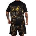 Comfortable Black Round Neck Short Sleeve Shirt for Casual and Street Fashion
