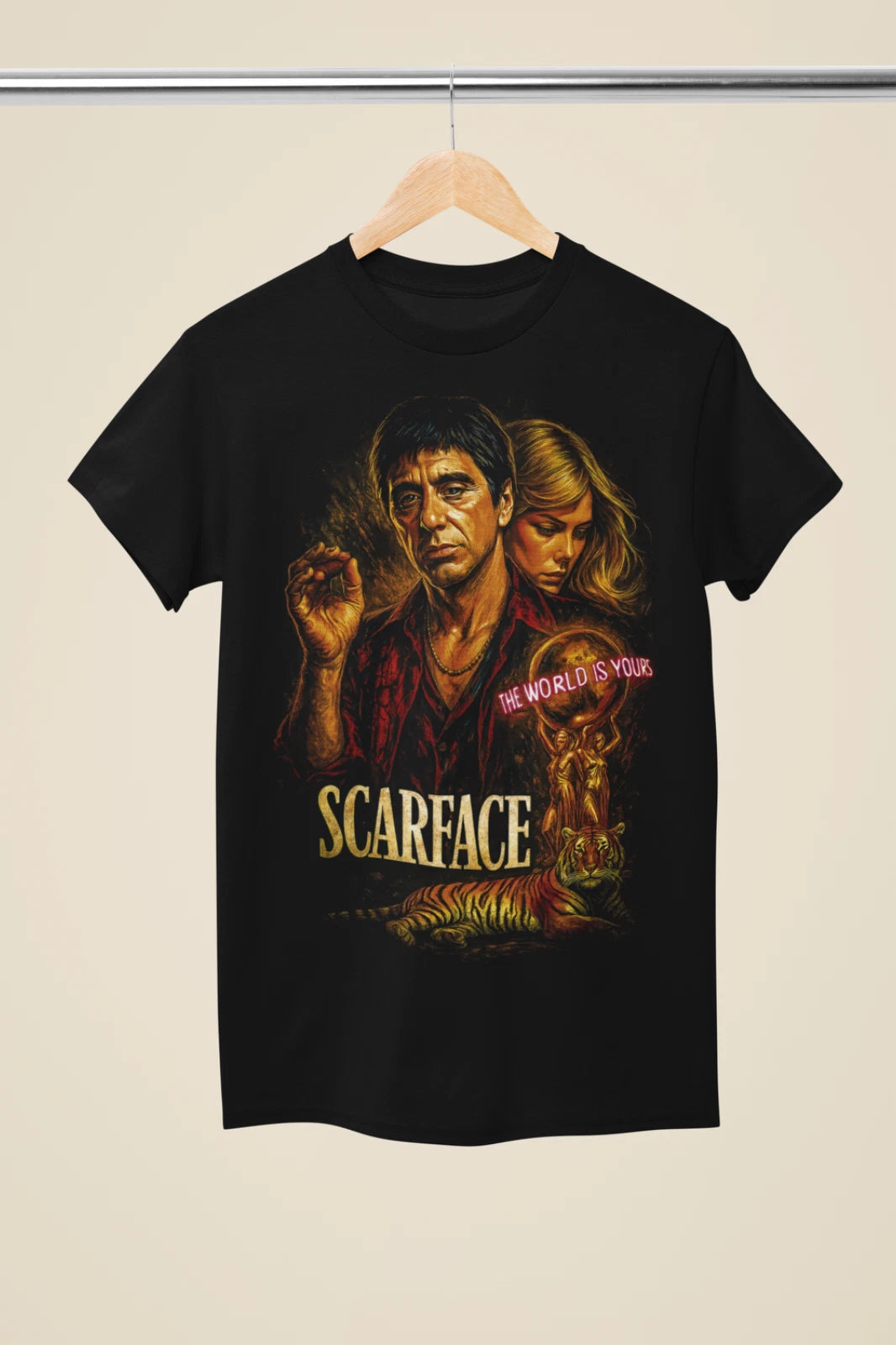 Inspired Movie Drawing "Scarface" Unisex T-Shirt (MO 70)