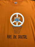 Vintage Y2K Tennessee Lady Volunteers Shirt Size M Women’s Basketball Peace Love