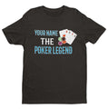 Personalised Poker T-Shirt – Custom Name Funny Gift for Card Players UK