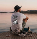 Unisex Slim Fit T-Shirt - Beach Palm Sketch Original Summer Crewneck Slim Fit