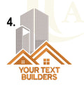 Personalised Custom Embroidered T-shirt Your Company Name Builder Construction