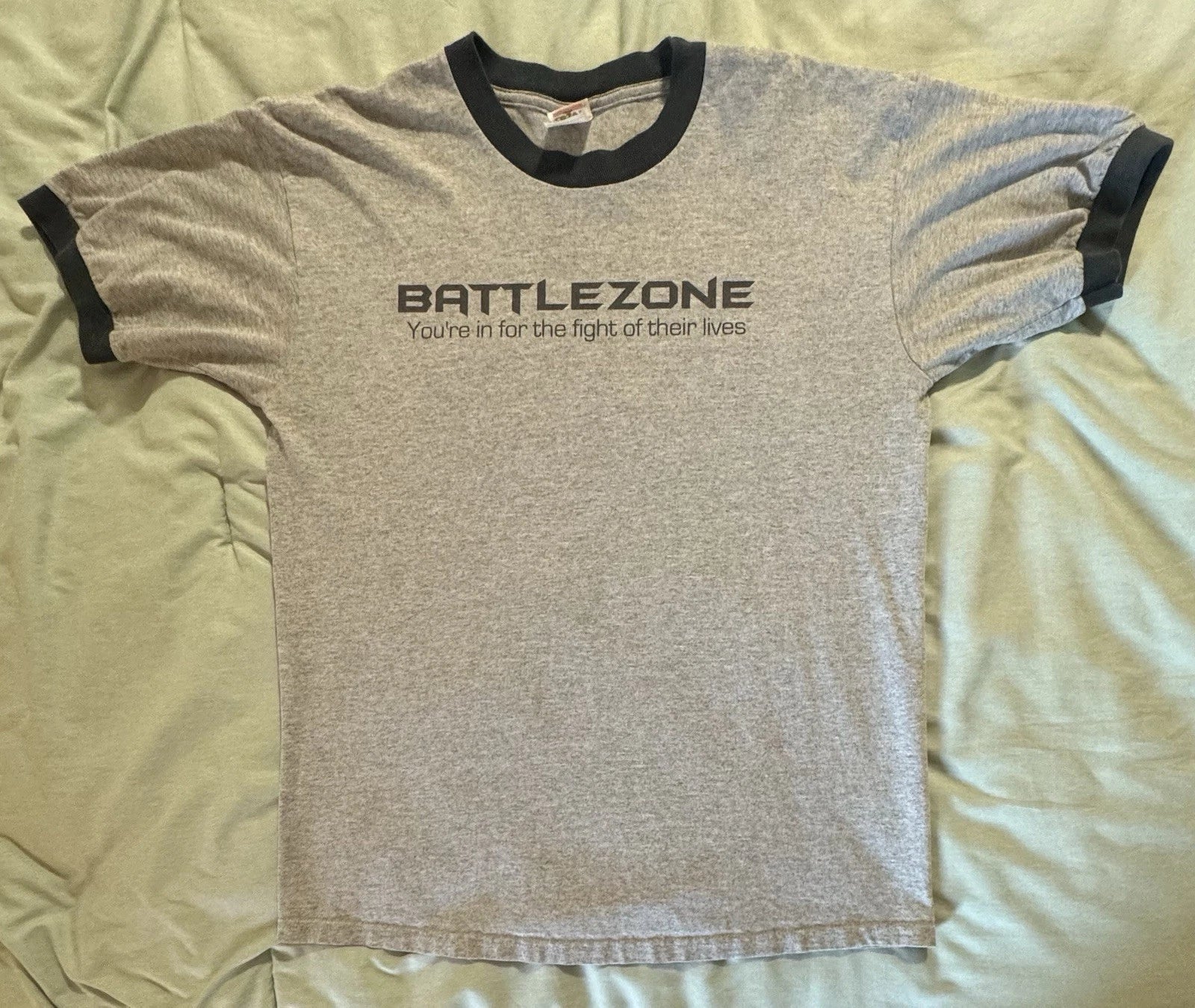 Y2K Spiritual Warfare Ephesians 6:10 T Shirt Battlezone Jesus Religion Anvil L