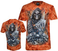 Tie Dye T-Shirt Grim Reaper's Game Born to Lose Live to Win Glow in Dark by Wild