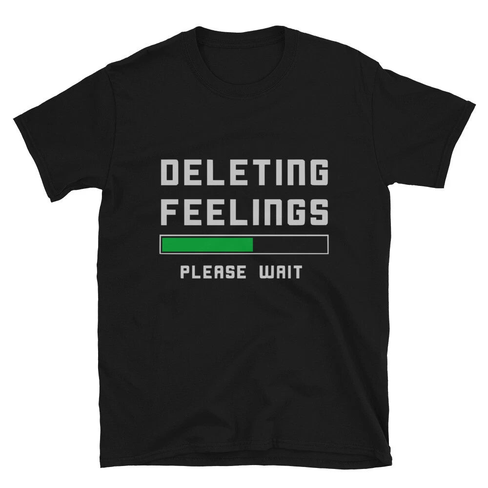 Funny Adult Humor Deleting Feelings Valentine T-Shirt