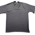 VTG Anchor Blue Henley Shirt Short Sleeve Casual Comfy Top Gray Grunge Boho