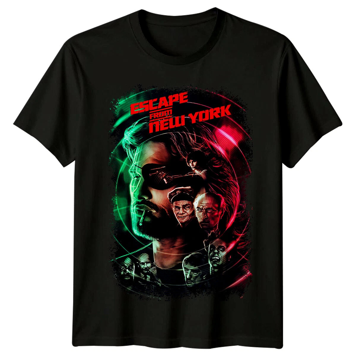 Escape from New York (1981) Movie Poster Inspired T-Shirt Retro Tee Unisex