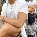 Men V Neck T-shirt Regular Length Short Sleeve V Neck Stretch Material