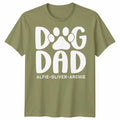 Dog Dad Shirt Custom With Dog Names Fathers Day Pet Owner