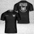 Custom Name Technical Sergeant TSgt Retired Air Force Retirement T-Shirt 3D