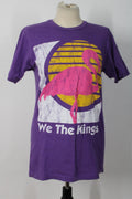 Vtg Y2K We The Kings S Purple Flamingo Short Sleeve Tee Shirt Tultex Indie Band