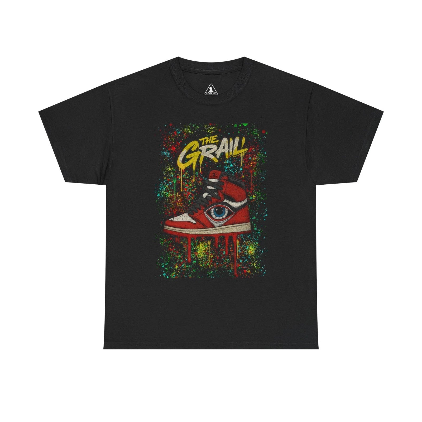THE GRAIL Eye Sneaker Graffiti Shirt – Streetwear Graphic Tee,  Paint Style