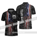 Custom Name And Team Name Shirt - American Billiard Lover Polo Shirt S-8XL L602