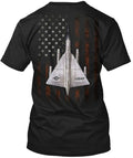 B-58 Hustler With Flag - Usaf Tee T-Shirt Made in the USA Size S to 5XL