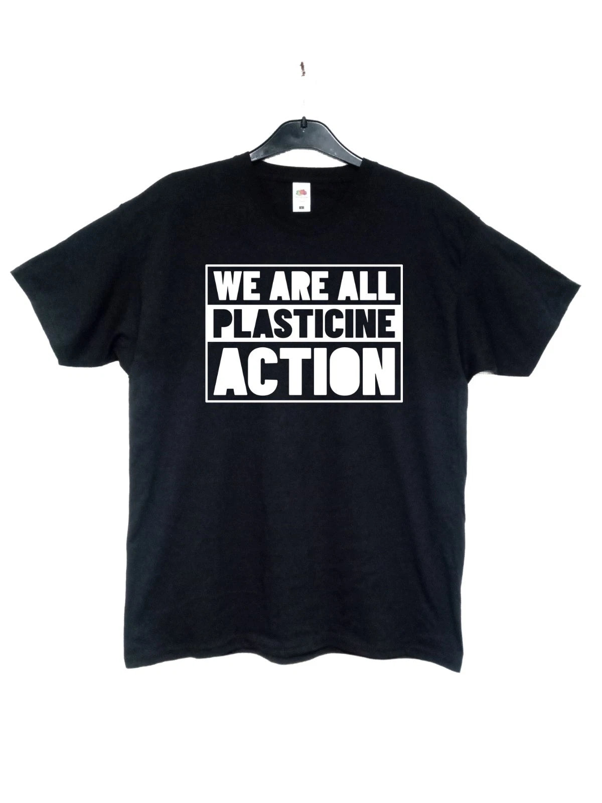 Plasticine Action Black T-Shirt Left Wing Politics S/M/L/XL/XXL Customise