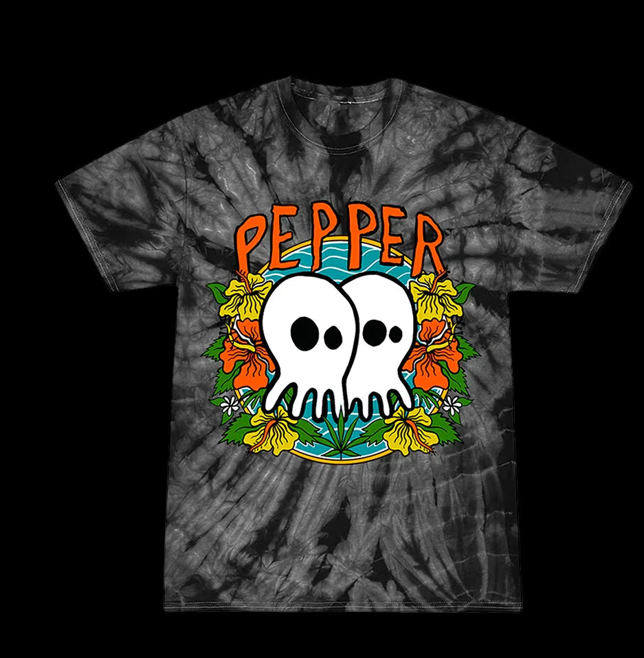 POLYESTER Pepper band Skullconut Flowers 3D shirt All sizers 1F2848