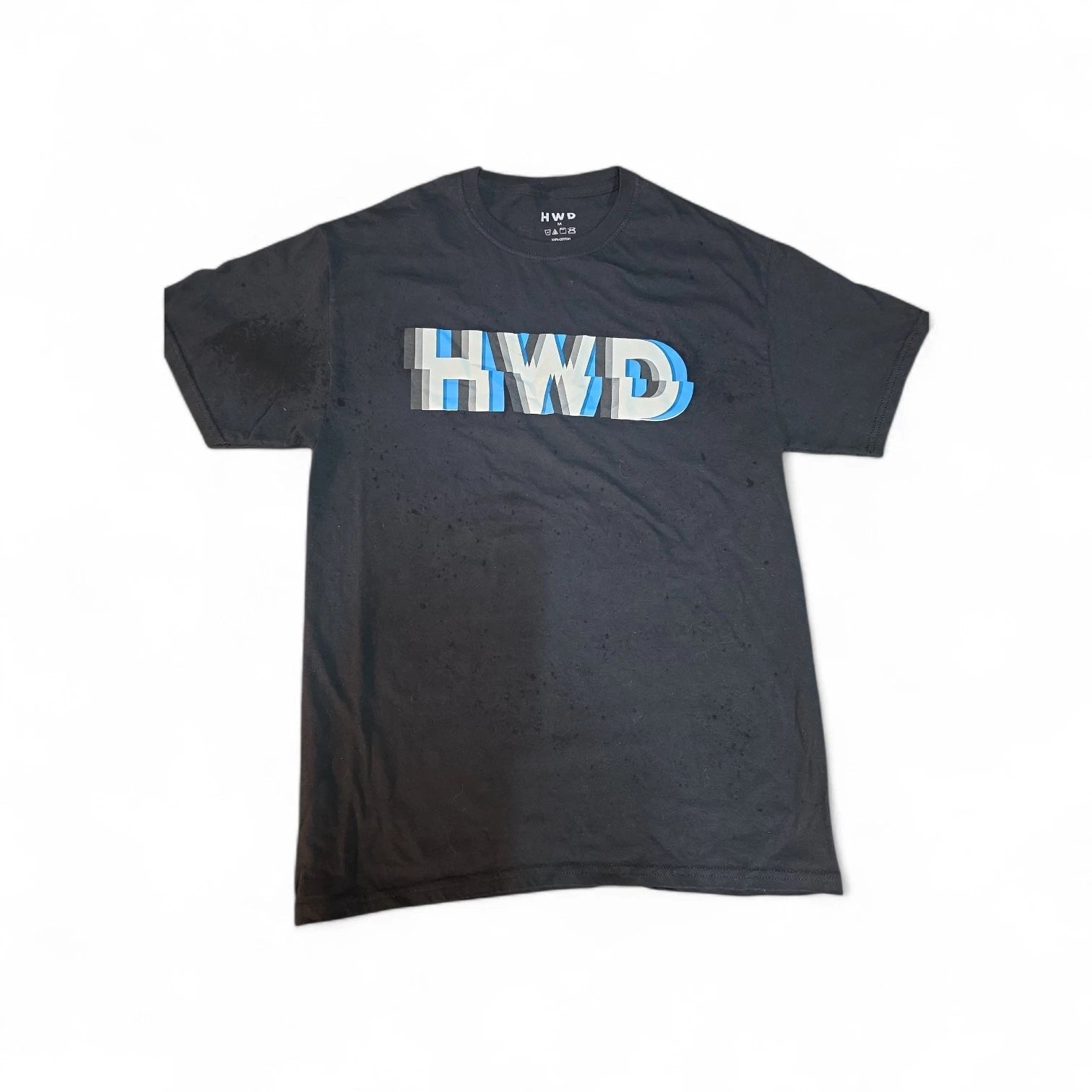 HWD Black Logo Graphic T Shirt Men’s Medium Streetwear Casual Tee