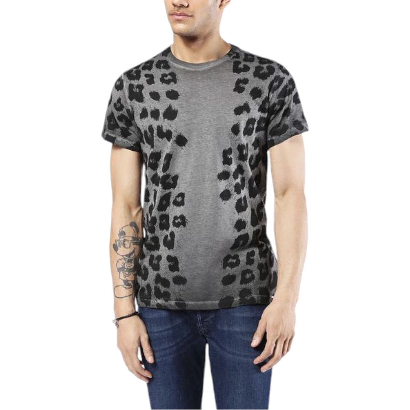 DIESEL T DIEGO GB Mens T Shirt Short Sleeve Crew Neck Casual Summer Cotton Print