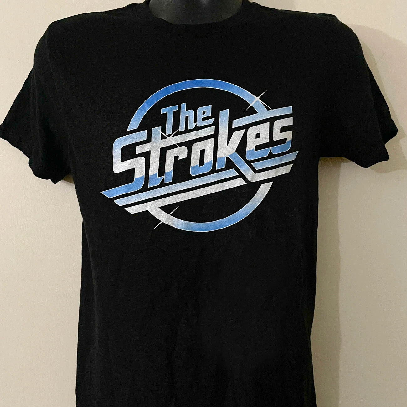 The Strokes indie rock black vintage retro style T-shirt  XS S M L XL XXL