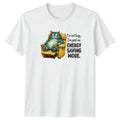 Im Not Lazy Im Just T-Shirt Sarcastic Humor Cat Birthday Gift For Him And Her