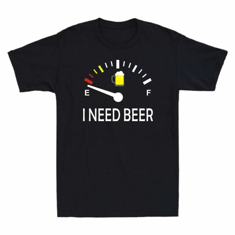 A Tee Drinking Short Meter Cotton T I Need Men's Shirt Beer Retro Sleeve Funny